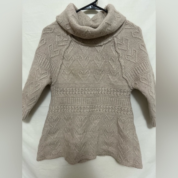 Anthropologie Sleeping on Snow‎ Wool Cowl Neck Sweater Size Medium - Picture 1 of 6